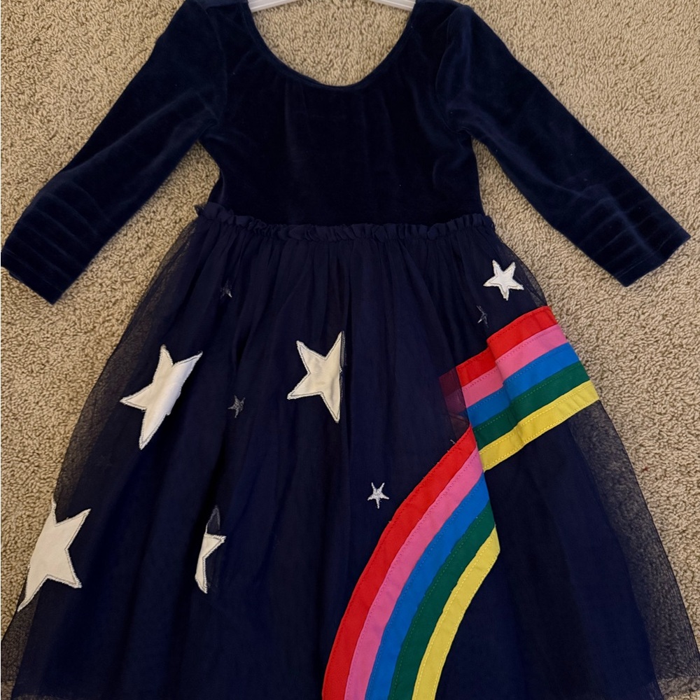 Kids Starry Night Rainbow Dress, 6-7Y